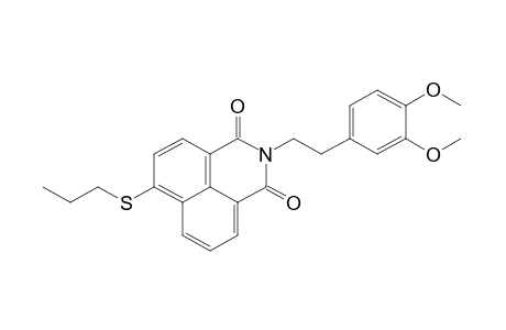 N-(3,4-dimethoxyphenethyl)-4-(propylthio)naphthalimide