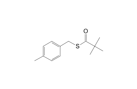 4-Methylbenzyl mercaptan, S-trimethylacetyl-