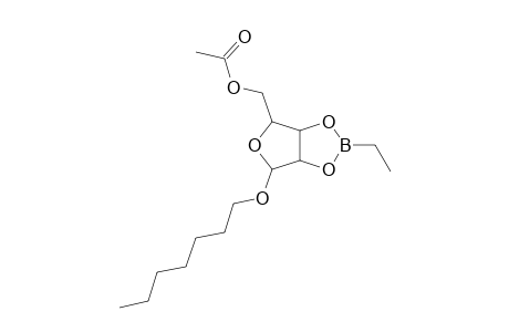 beta-D-LYXOFURANOSIDE, HEPTYL-2,3-O-ETHYLBORANDIYL-5-O-ACETYL-