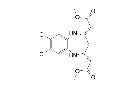 (2Z,2'Z)-Dimethyl 2,2'-(7,8-dichloro-1H-benzo-[b][1,4]diazepine-2,4(3H,5H)-diylidene)diacetate