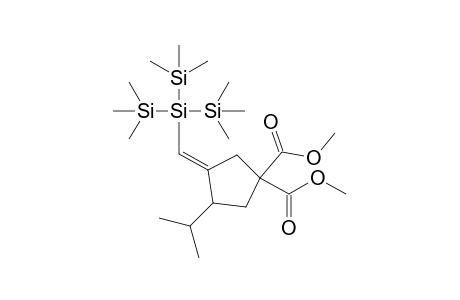 Dimethyl 3-isopropyl-4-[tris(trimethylsilyl)silylmethylene]cyclopentane-1,1-dicarboxylate