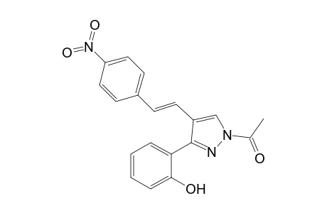 (E)-1-Acetyl-3-(2'-hydroxyphenyl)-4-(4"-nitrostyryl)-1H-pyrazole
