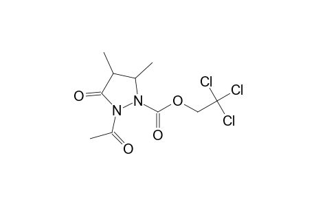2-Acetyl-4,5-dimethyl-1-(2,2,2-trichloroethoxycarbonyl)-pyrazolidin-3-one
