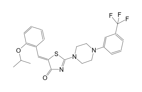 (5Z)-5-(2-isopropoxybenzylidene)-2-{4-[3-(trifluoromethyl)phenyl]-1-piperazinyl}-1,3-thiazol-4(5H)-one