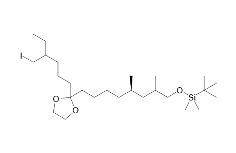 (5' R)-2-{8'-[(t-Butyldimethylsilyl)oxy]-5',7'-dimethyloctyl}-2-(4"-iodomethylhexyl)-[1',3']-dioxolane