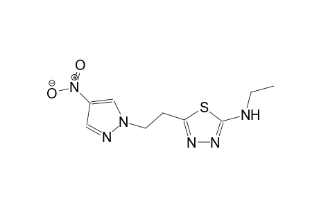 N-ethyl-5-[2-(4-nitro-1H-pyrazol-1-yl)ethyl]-1,3,4-thiadiazol-2-amine