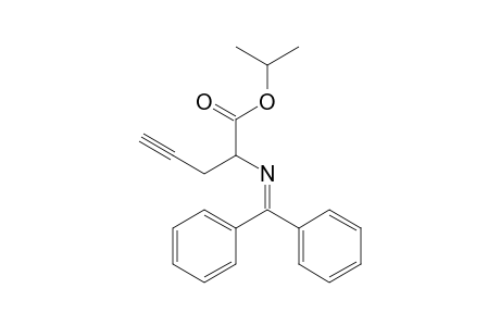 Isopropyl 2-(diphenylmethyleneamino)pent-4-ynoate