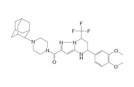 (4-adamantan-2-yl-piperazin-1-yl)-[5-(3,4-dimethoxy-phenyl)-7-trifluoromethyl-4,5,6,7-tetrahydro-pyrazolo[1,5-a]pyrimidin-2-yl]-methanone