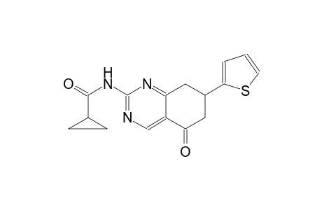 N-[5-oxo-7-(2-thienyl)-5,6,7,8-tetrahydro-2-quinazolinyl]cyclopropanecarboxamide