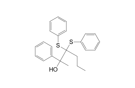 Benzenemethanol, .alpha.-[1,1-bis(phenylthio)butyl]-.alpha.-methyl-
