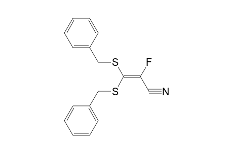 3,3-Bis-benzylsulfanyl-2-fluoro-acrylonitrile