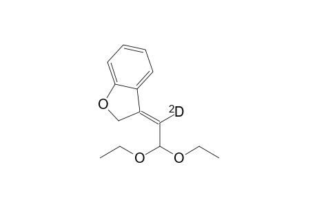 3-[2',2'-Diethoxy-1'-deuterioethylidene]-2,3-dihydrobenzofuran