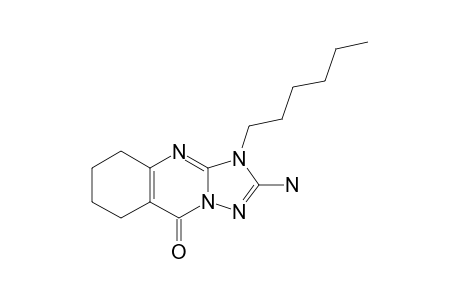 2-amino-3-hexyl-5,6,7,8-tetrahydro-[1,2,4]triazolo[5,1-b]quinazolin-9-one