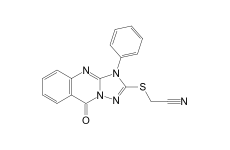 2-[(9-keto-3-phenyl-[1,2,4]triazolo[5,1-b]quinazolin-2-yl)thio]acetonitrile