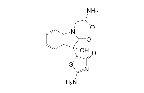 1H-indole-1-acetamide, 3-(2-amino-4,5-dihydro-4-oxo-5-thiazolyl)-2,3-dihydro-3-hydroxy-2-oxo-