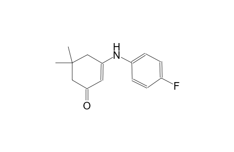 3-(4-Fluoroanilino)-5,5-dimethyl-2-cyclohexen-1-one