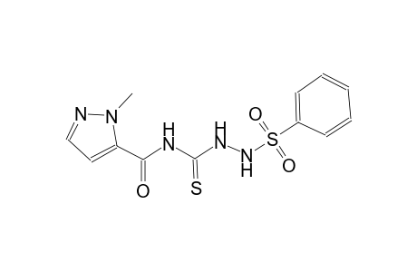 1-methyl-N-{[2-(phenylsulfonyl)hydrazino]carbothioyl}-1H-pyrazole-5-carboxamide