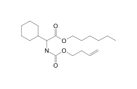 Glycine, 2-cyclohexyl-N-(but-3-en-1-yl)oxycarbonyl-, hexyl ester