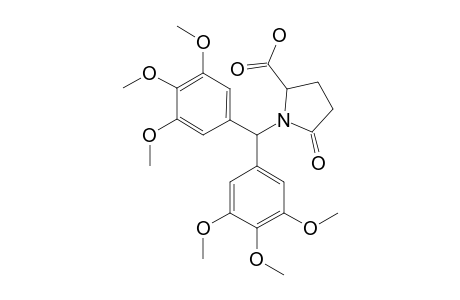 N-(3,4,5,3',4',5'-HEXAMETHOXYBENZHYDRYL)-PYROGLUTAMIC-ACID