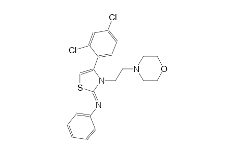 N-((2Z)-4-(2,4-dichlorophenyl)-3-[2-(4-morpholinyl)ethyl]-1,3-thiazol-2(3H)-ylidene)aniline
