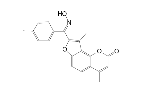 4,9-Dimethyl-8-[(E)-C-(4-methylphenyl)-N-oxidanyl-carbonimidoyl]furo[2,3-h]chromen-2-one