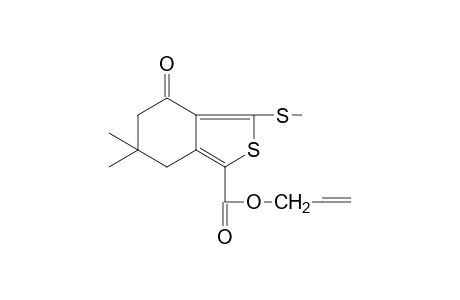 6,6-dimethyl-3-(methylthio)-4-oxo-4,5,6,7-tetrahydrobenzo[c]thiophene-1-carboxylic acid, allyl ester