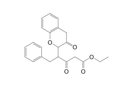 Ethyl 3-oxo-4-(oxochroman-2-yl)-5-phenylpentanoate