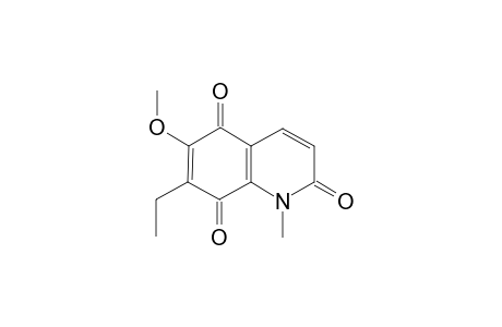 6-Methoxy-7-ethyl-1-methyl-2,5,8(1H)-quinoneone