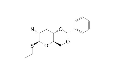 ETHYL-2-AMINO-4,6-O-BENZYLIDENE-2,3-DIDEOXY-1-THIO-BETA-D-GLUCOPYRANOSIDE