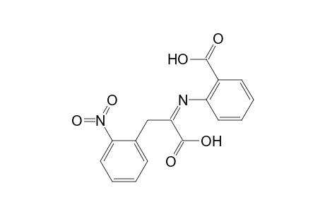 2-{[1-carboxy-2-(2-nitrophenyl)ethylidene]amino}benzoic acid