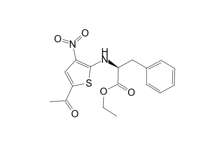 (2S)-Ethyl 2-[(5-acetyl-3-nitro-2-thienyl)amino]-3-phenylpropionate