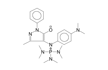 4-[N-TRIS(DIMETHYLAMINO)PHOSPHONIO-4-DIMETHYLAMINOANILINO]-2-PHENYL-5-METHYLPYRAZOL-3-ONE INTERNAL SALT