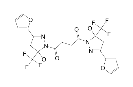 1,4-BIS-[3-(FUR-2-YL)-5-(TRIFLUOROMETHYL)-5-HYDROXY-4,5-DIHYDRO-1H-PYRAZOL-1-YL]-BUTANE-1,4-DIONE