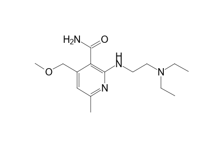 3-Pyridinecarboxamide, 2-[[2-(diethylamino)ethyl]amino]-4-(methoxymethyl)-6-methyl-
