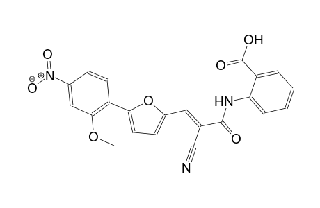 2-({(2E)-2-cyano-3-[5-(2-methoxy-4-nitrophenyl)-2-furyl]-2-propenoyl}amino)benzoic acid