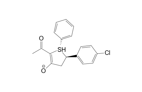 (1S,5R)-2-Acetyl-5-(4-chloro-phenyl)-1-phenyl-4,5-dihydro-1H-1lambda*4*-thiophen-3-ol anion
