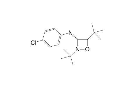 4-Chloro-N-(2,4-di-tert-butyl-1,2-oxazetidin-3-ylidene)aniline