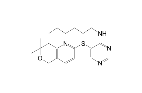 8H-pyrano[3'',4'':5',6']pyrido[3',2':4,5]thieno[3,2-d]pyrimidin-4-amine, N-hexyl-7,10-dihydro-8,8-dimethyl-