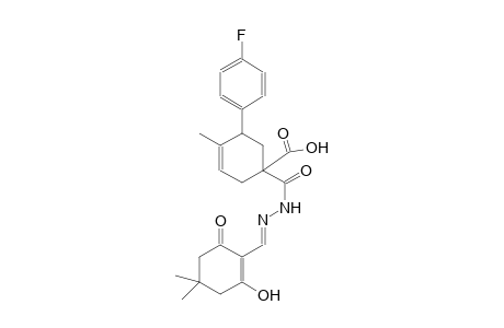 5-(4-fluorophenyl)-1-({(2E)-2-[(2-hydroxy-4,4-dimethyl-6-oxo-1-cyclohexen-1-yl)methylene]hydrazino}carbonyl)-4-methyl-3-cyclohexene-1-