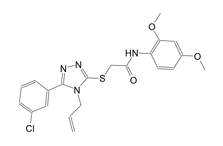 2-{[4-allyl-5-(3-chlorophenyl)-4H-1,2,4-triazol-3-yl]sulfanyl}-N-(2,4-dimethoxyphenyl)acetamide