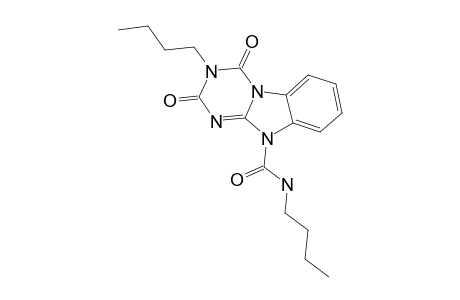 N,3-dibutyl-2,4-diketo-[1,3,5]triazino[4,3-b]benzimidazole-10-carboxamide