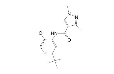 N-(5-tert-butyl-2-methoxyphenyl)-1,3-dimethyl-1H-pyrazole-4-carboxamide