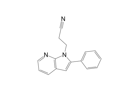 1H-Pyrrolo[2,3-b]pyridine-1-propionitrile, 2-phenyl-