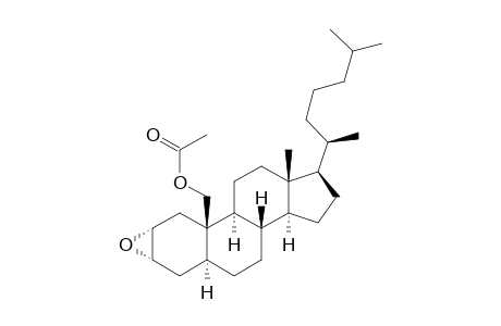 Cholestan-19-ol, 2,3-epoxy-, acetate, (2.alpha.,3.alpha.,5.alpha.)-