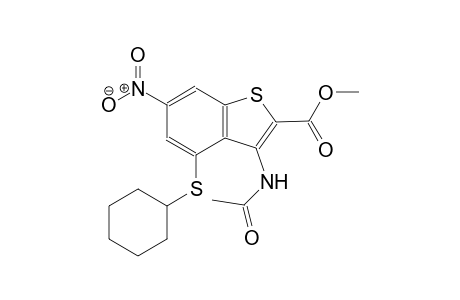 methyl 3-(acetylamino)-4-(cyclohexylsulfanyl)-6-nitro-1-benzothiophene-2-carboxylate