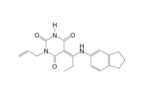 (5E)-1-allyl-5-[1-(2,3-dihydro-1H-inden-5-ylamino)propylidene]-2,4,6(1H,3H,5H)-pyrimidinetrione