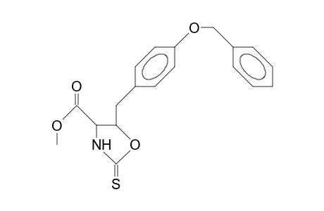 (4S,5R)-5-(4'-Benzyloxy-benzyl)-2-thioxo-oxazolidine-4-carboxylic acid, methyl ester