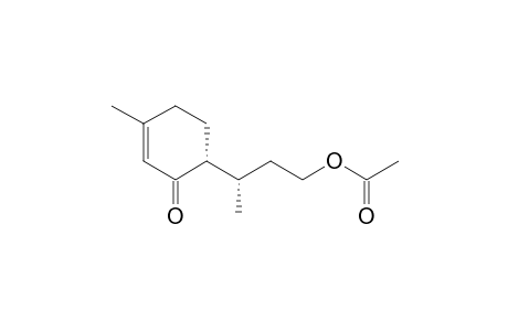 2-Cyclohexen-1-one, 6-[3-(acetyloxy)-1-methylpropyl]-3-methyl-, (R*,S*)-