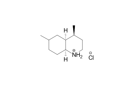 (4S,4aS,8aS)-4,6-Dimethyldecahydroquinolinium chloride