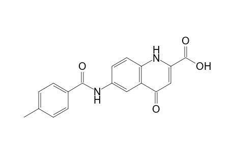4-keto-6-(p-toluoylamino)-1H-quinoline-2-carboxylic acid